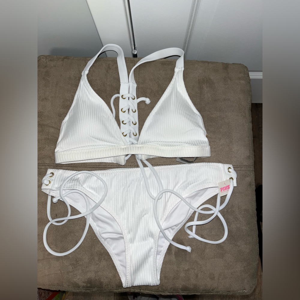 NWT VS pink bathing suit (bottom size small and top size XS)